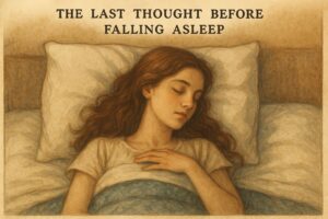 the last thought before falling asleep poem